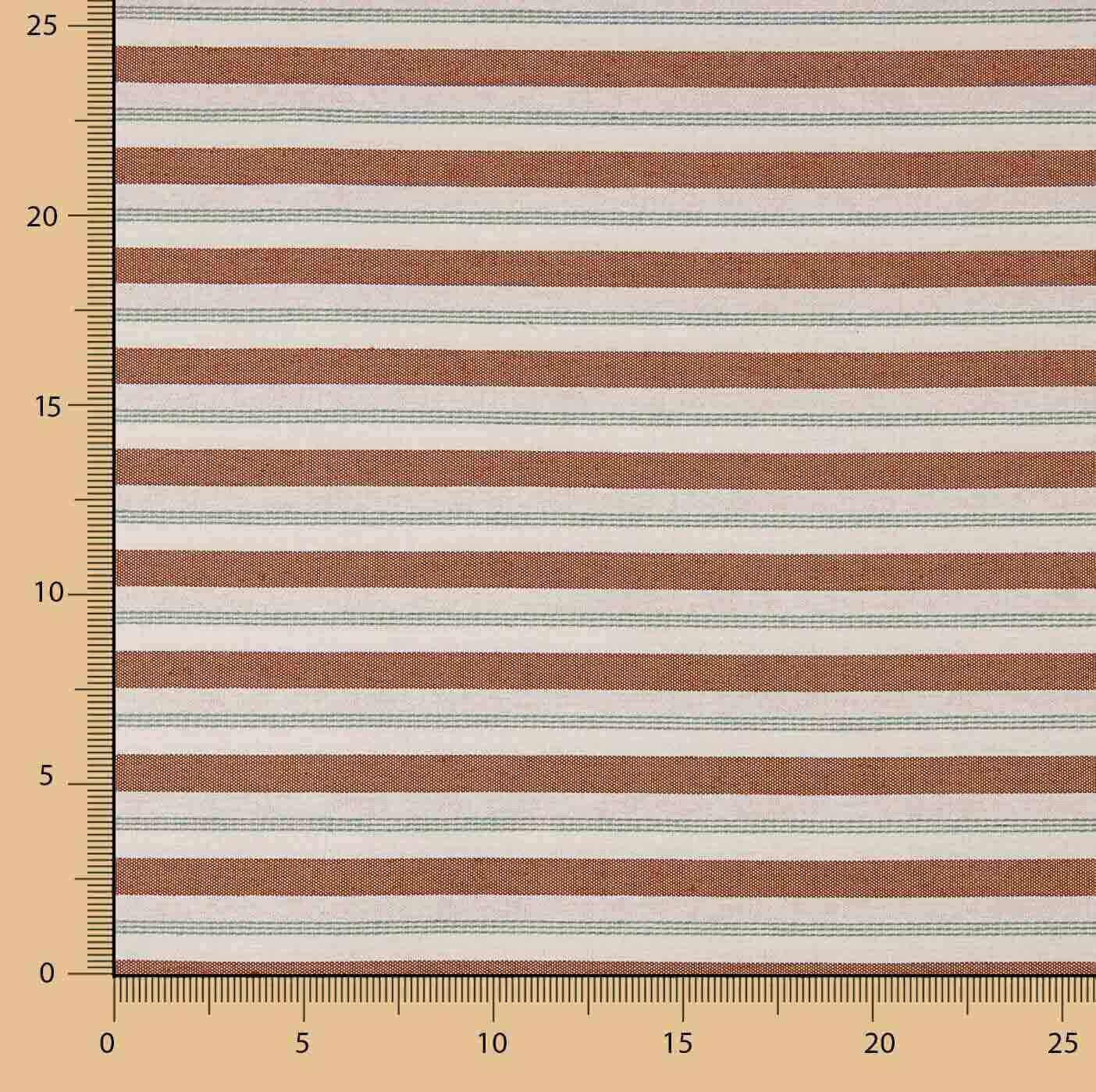 Toile à rayures Arcilla avec rayure brodée - Ribes y Casals
