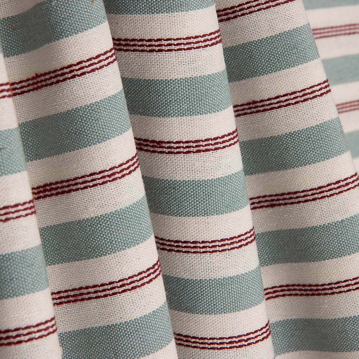 Toile à rayures bleue avec rayure brodée - Ribes y Casals