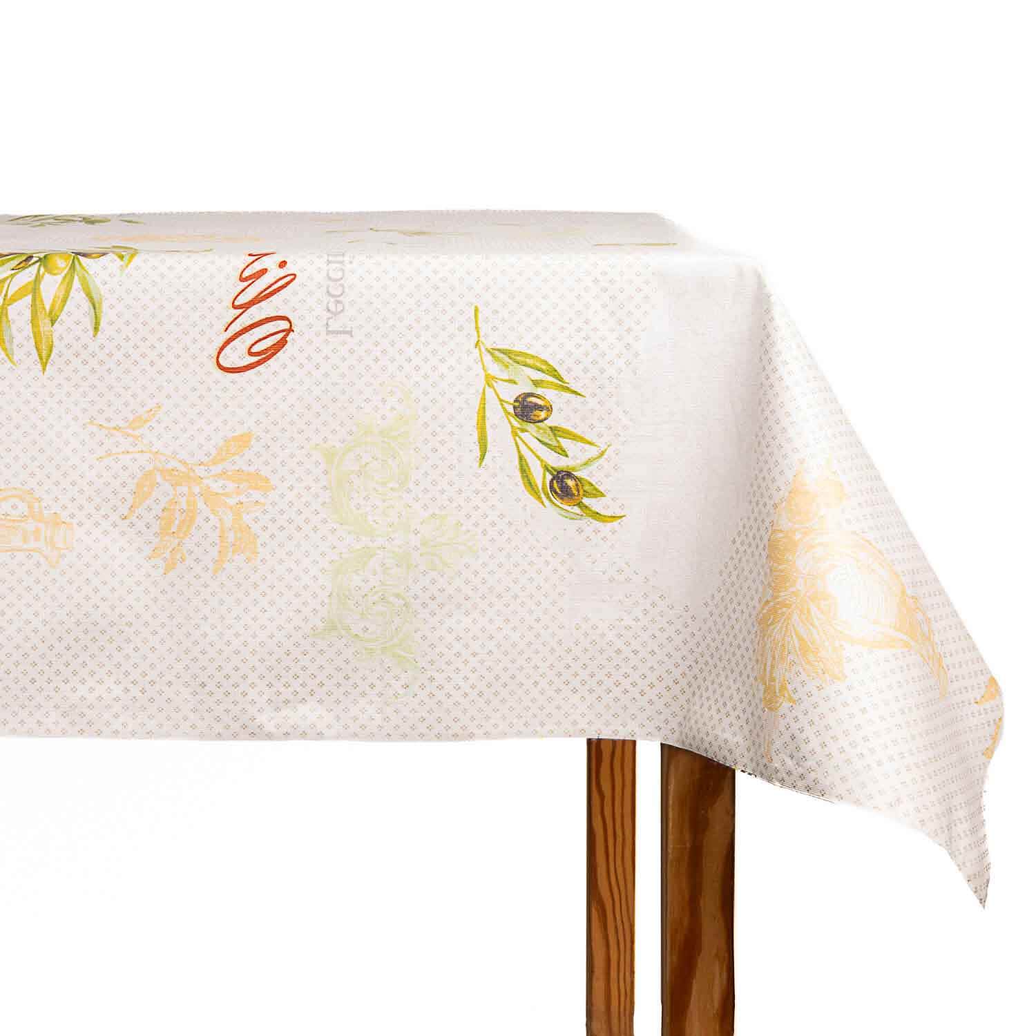 Linge de table en polyester résiné Olive - Ribes y Casals