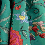 Petit châle de flamenco vert brodé - Ribes y Casals