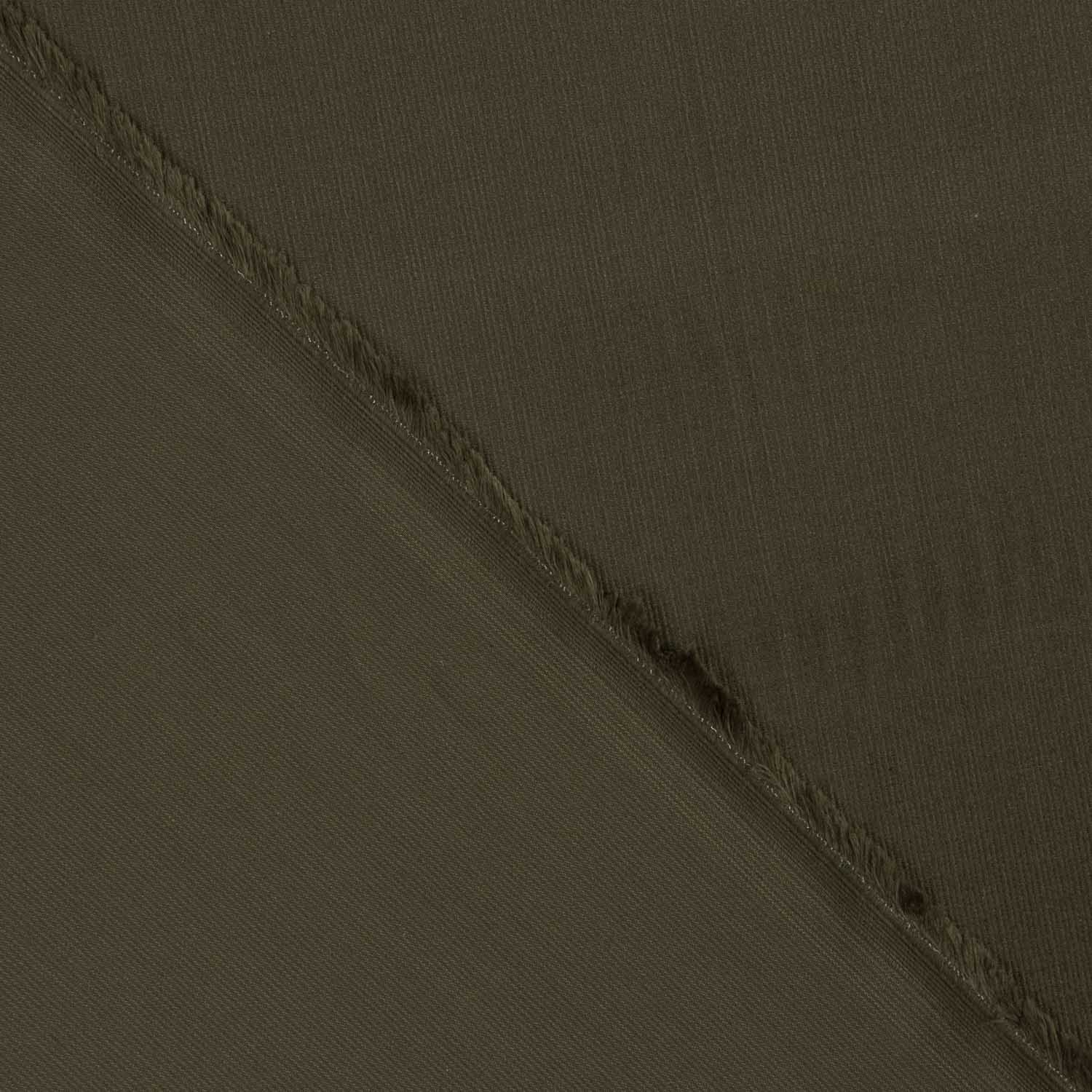 Micro-pagne fine en coton vert kaki - Ribes y Casals