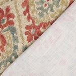 Toile de coton effet tissu de lin ethnique terracotta - Ribes y Casals