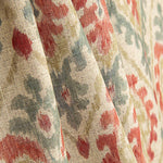 Toile de coton effet tissu de lin ethnique terracotta - Ribes y Casals