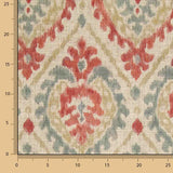 Toile de coton effet tissu de lin ethnique terracotta - Ribes y Casals
