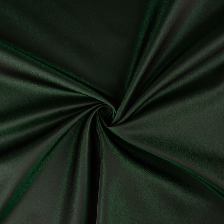 Satin Mikado réversible vert irisé et noir - Ribes y Casals
