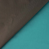 Satin Mikado réversible « Tornasol » bleu turquoise et marron - Ribes y Casals