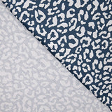 Percale imprimée Nairobi bleu marine et blanc - Ribes y Casals