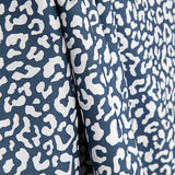 Percale imprimée Nairobi bleu marine et blanc - Ribes y Casals