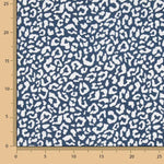 Percale imprimée Nairobi bleu marine et blanc - Ribes y Casals