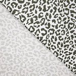 Percale imprimée Nairobi vert foncé et blanc - Ribes y Casals
