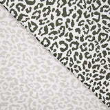 Percale imprimée Nairobi vert foncé et blanc - Ribes y Casals