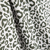 Percale imprimée Nairobi vert foncé et blanc - Ribes y Casals