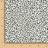 Percale imprimée Nairobi vert foncé et blanc - Ribes y Casals