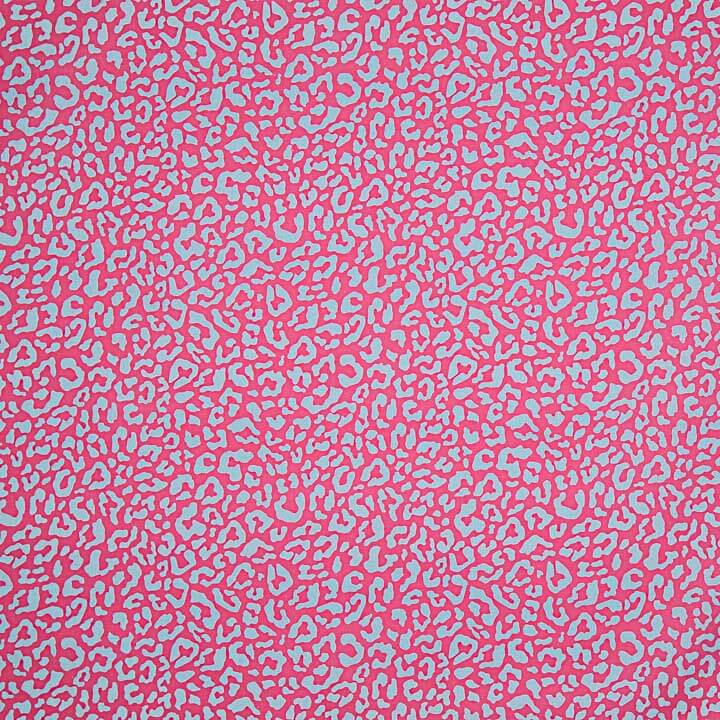Percale imprimée Nairobi fuchsia turquoise - Ribes y Casals