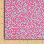 Percale imprimée Nairobi fuchsia turquoise - Ribes y Casals