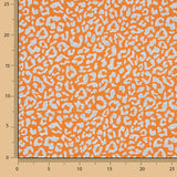 Percale imprimée Nairobi orange et bleu clair - Ribes y Casals