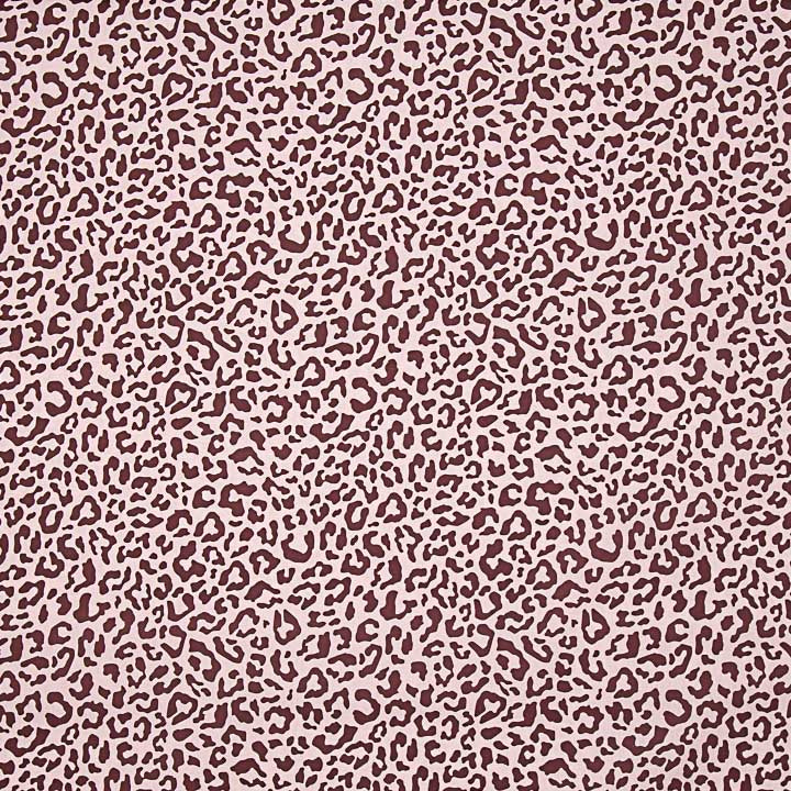 Percale imprimée Nairobi Bordeaux Rose pâle - Ribes y Casals