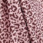 Percale imprimée Nairobi Bordeaux Rose pâle - Ribes y Casals