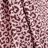 Percale imprimée Nairobi Bordeaux Rose pâle - Ribes y Casals
