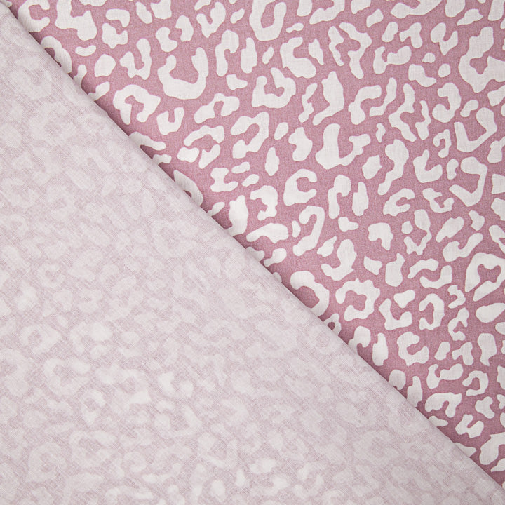 Percale imprimée Nairobi blanc-rose - Ribes y Casals