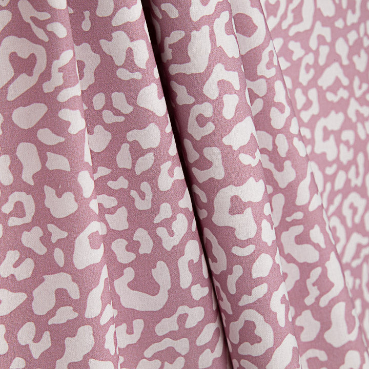 Percale imprimée Nairobi blanc-rose - Ribes y Casals