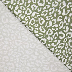 Percale imprimée Nairobi vert olive blanc - Ribes y Casals