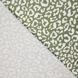 Percale imprimée Nairobi vert olive blanc - Ribes y Casals
