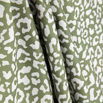 Percale imprimée Nairobi vert olive blanc - Ribes y Casals