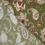 Viscose imprimée Olive Boheme - Ribes y Casals