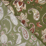 Viscose imprimée Olive Boheme - Ribes y Casals