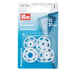 Boutons-pression Prym 21 mm transparents - Ribes y Casals