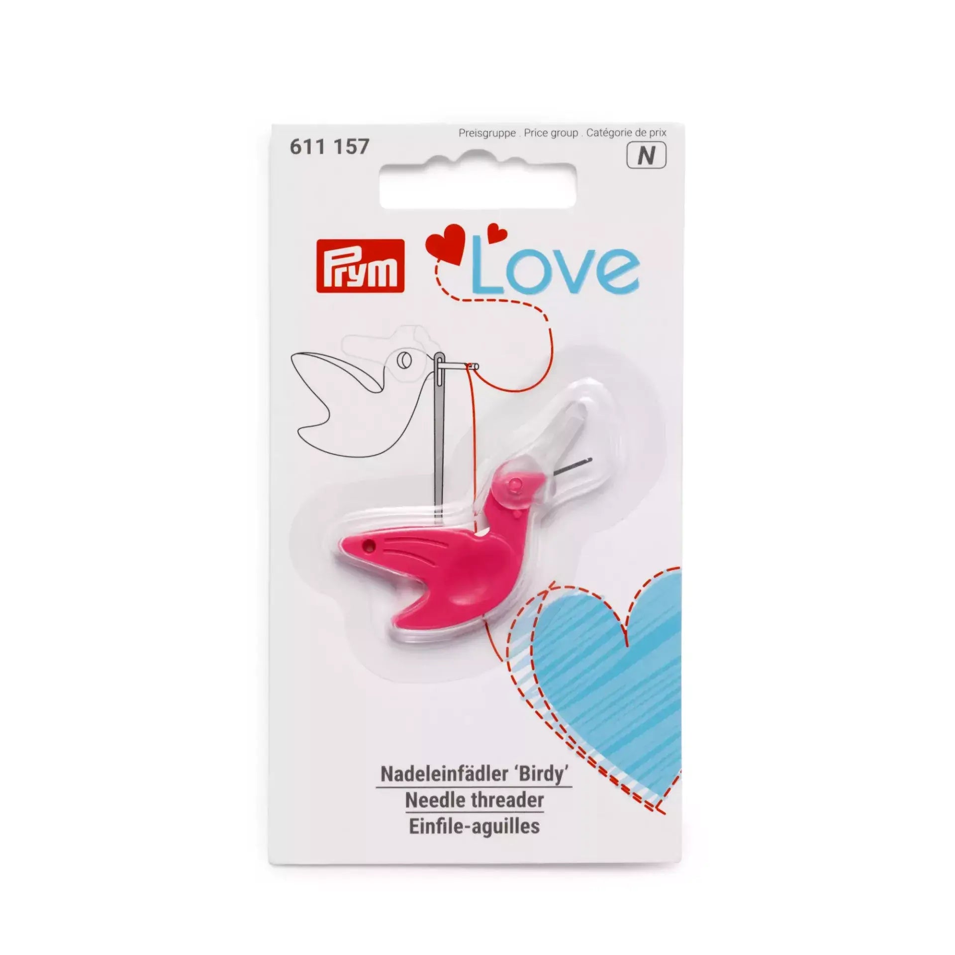 Enfile-aiguille Birdy Prym Love Fucsia - Ribes y Casals