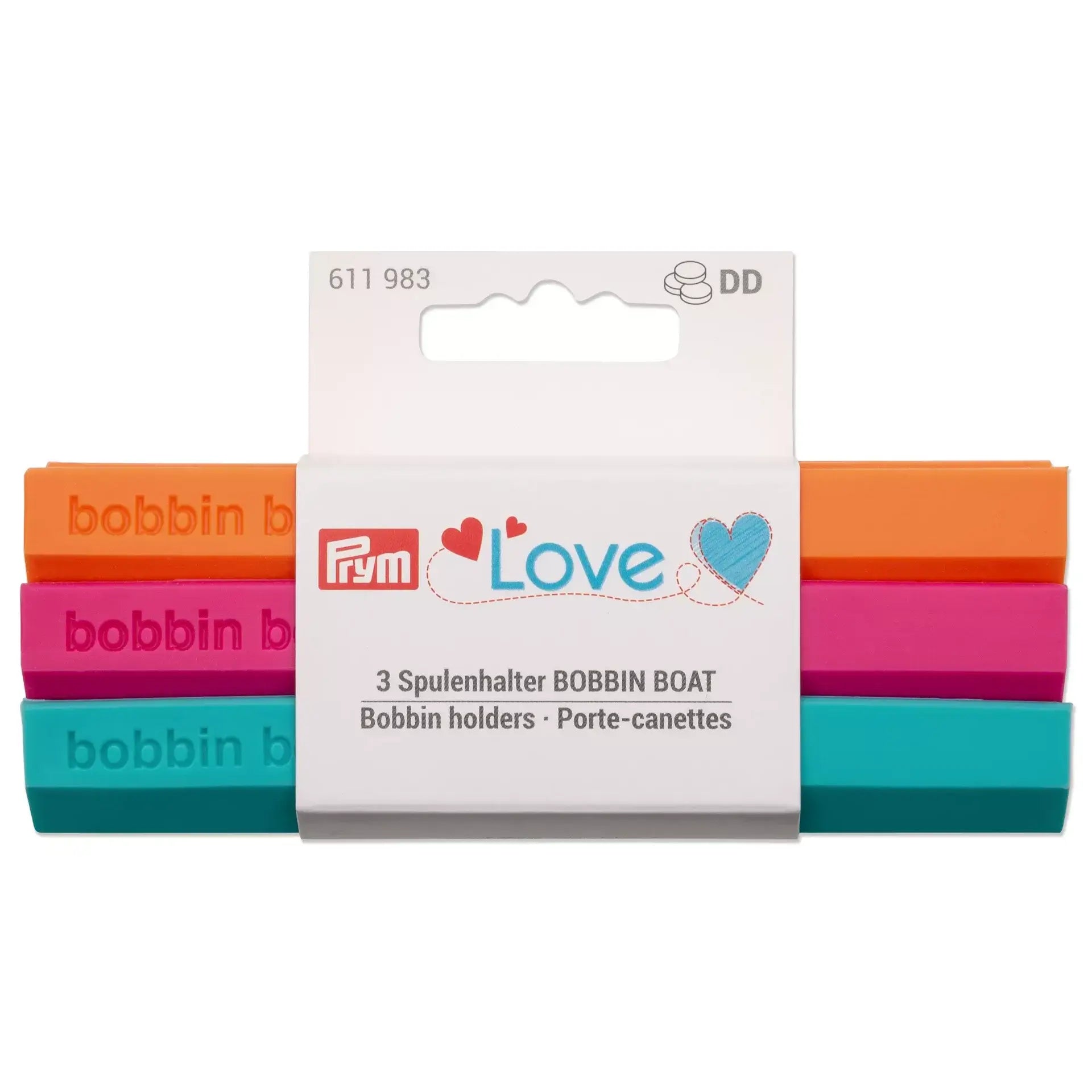 Porte-bobines Bobbin Boat Prym Love – Lot de 3 organiseurs - Ribes y Casals