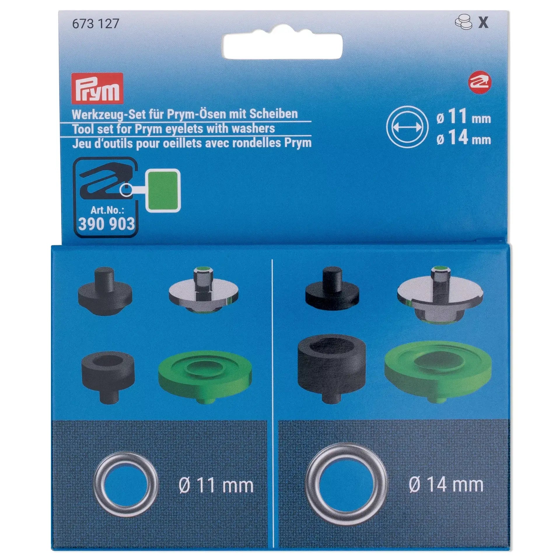 Kit d'outils pour œillets Prym VARIO 11 et 14 mm - Ribes y Casals