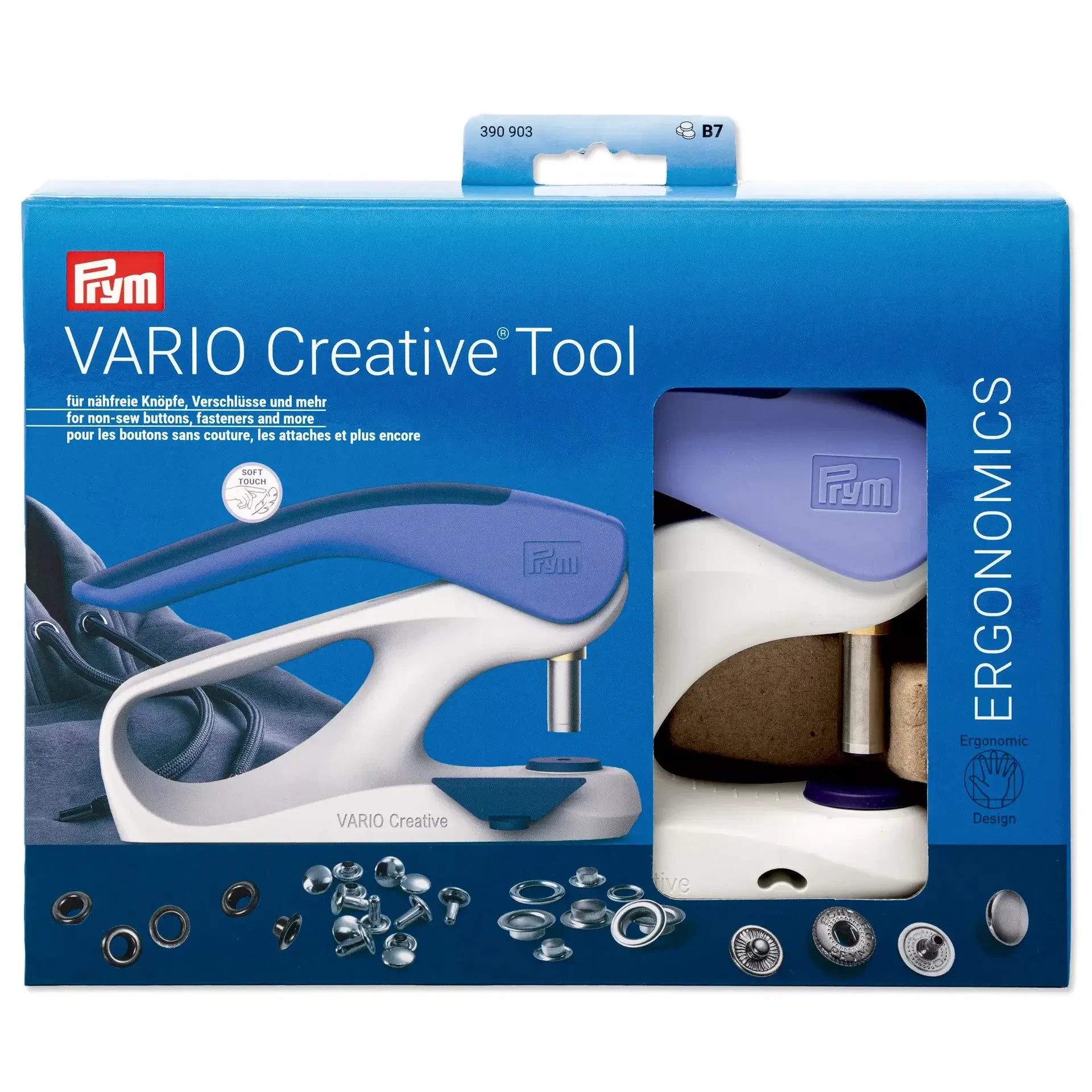 VARIO Creative Tool Prym 390903 – Outil pour poser des boutons-pression, des œillets et des rivets - Ribes y Casals