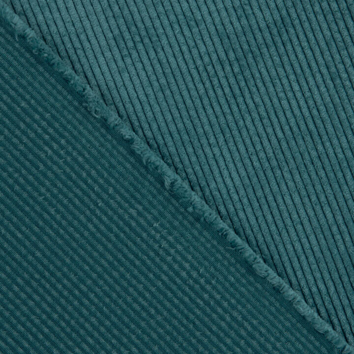 Velours côtelé effet lavé bleu pétrole - Ribes y Casals
