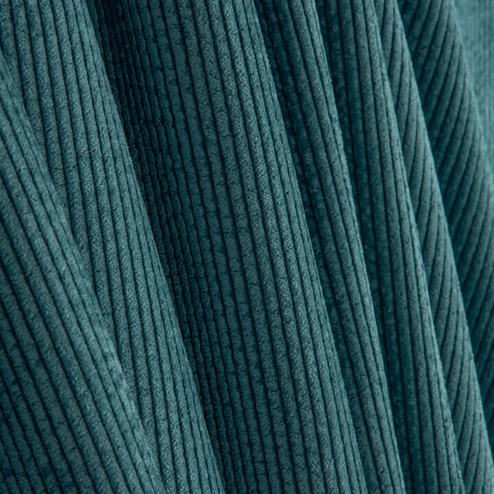 Velours côtelé effet lavé bleu pétrole - Ribes y Casals
