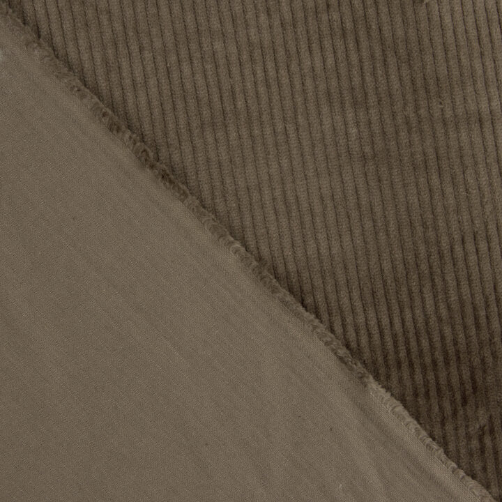 Velours côtelé stretch effet lavé marron foncé - Ribes y Casals