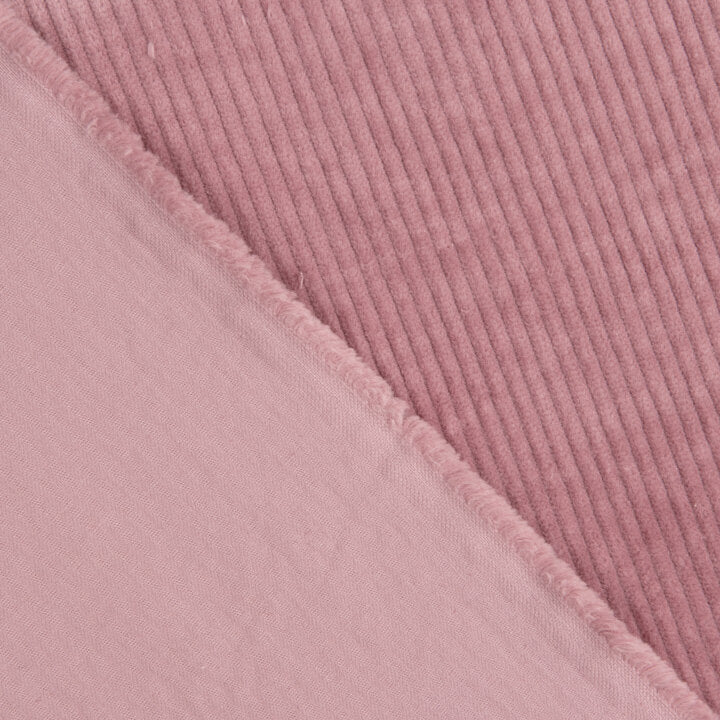 Velours côtelé stretch effet lavé rose poudré - Ribes y Casals