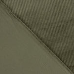 Velours côtelé stretch effet lavé vert olive - Ribes y Casals