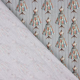 Percale imprimée Couture Gris - Ribes y Casals