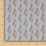 Percale imprimée Couture Gris - Ribes y Casals