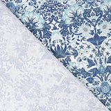 Percale imprimée Coralia Bleu - Ribes y Casals