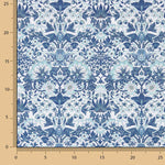 Percale imprimée Coralia Bleu - Ribes y Casals