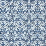 Percale imprimée Coralia Bleu - Ribes y Casals