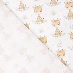 Percale imprimée « Girafe Safari » - Ribes y Casals