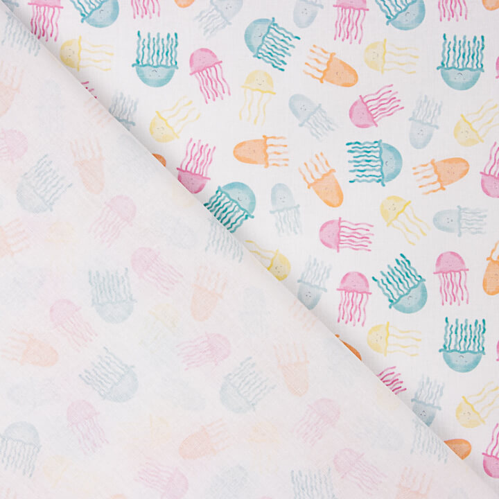 Percale imprimée Medusa Pastel - Ribes y Casals