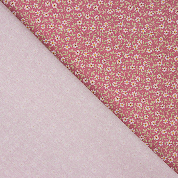 Percale imprimée Milena Rosa - Ribes y Casals