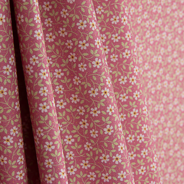 Percale imprimée Milena Rosa - Ribes y Casals