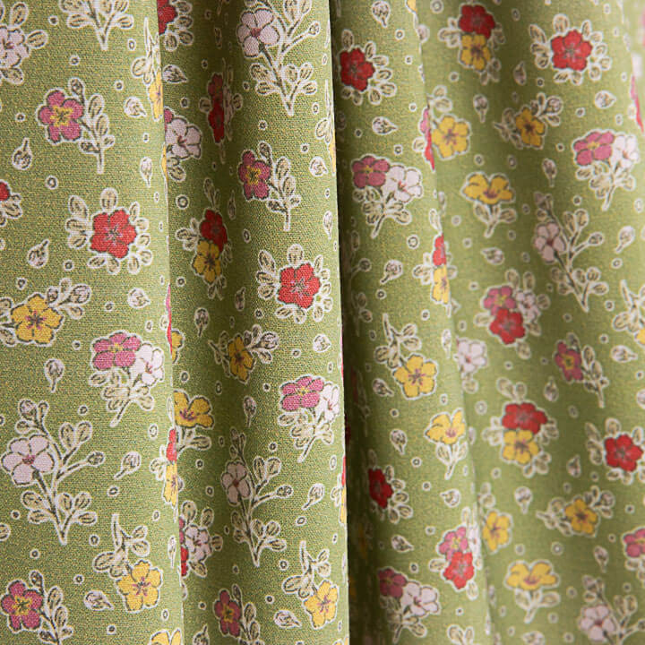 Percale imprimée Milena verte - Ribes y Casals
